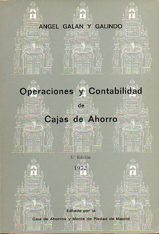 OPERACIONES Y CONTABILIDAD DE CAJAS DE AHORRO. 3 ed.