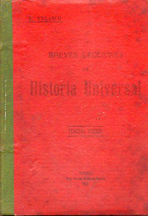 BREVES LECCIONES DE HISTORIA UNIVERSAL. 3 edicin.