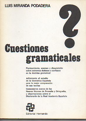 CUESTIONES GRAMATICALES. 7 ed.