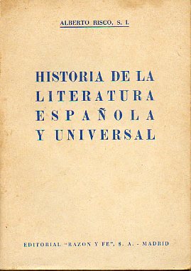 HISTORIA DE LA LITERATURA ESPAOLA Y UNIVERSAL. 11 ed.