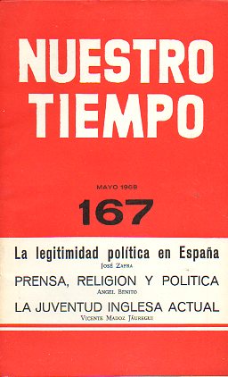 NUESTRO TIEMPO. Revista de cuestiones actuales. N 167.