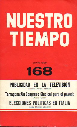 NUESTRO TIEMPO. Revista de cuestiones actuales. N 168.