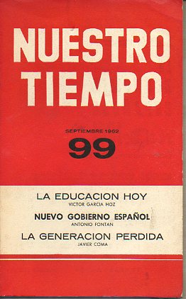 NUESTRO TIEMPO. Revista de cuestiones actuales. N 99.