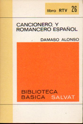 CANCIONERO Y ROMANCERO ESPAOL.