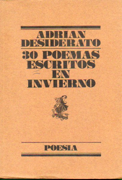 30 POEMAS ESCRITOS EN INVIERNO.