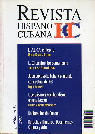 REVISTA HISPANOCUBANA. N 12.