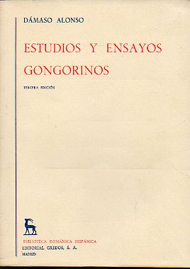 ESTUDIOS Y ENSAYOS GONGORINOS. 3 edicin.