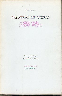 PALABRAS DE VIDRIO.
