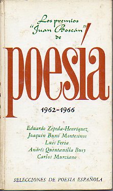 LOS PREMIOS BOSCN DE POESA 1962-1966.