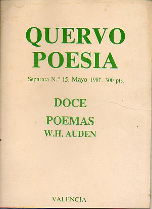 DOCE POEMAS. Prlogo de Ana Gimeno.