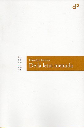 DE LA LETRA MENUDA.