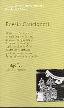 POESA CANCIONERIL. Edicin de...