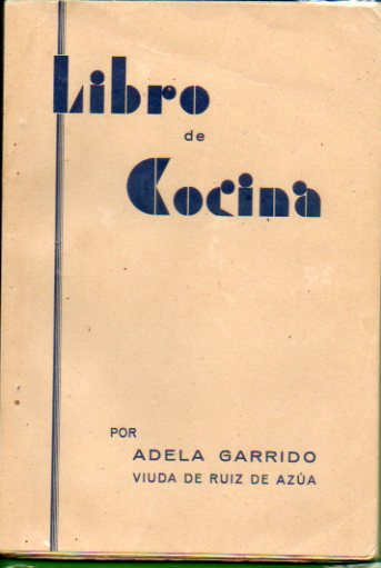 LIBRO DE COCINA.