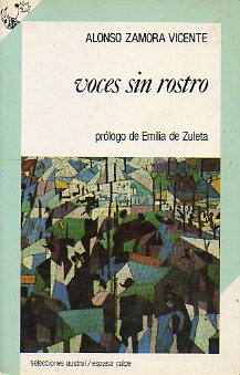 VOCES SIN ROSTRO. Prlogo de Emilia de Zuleta.