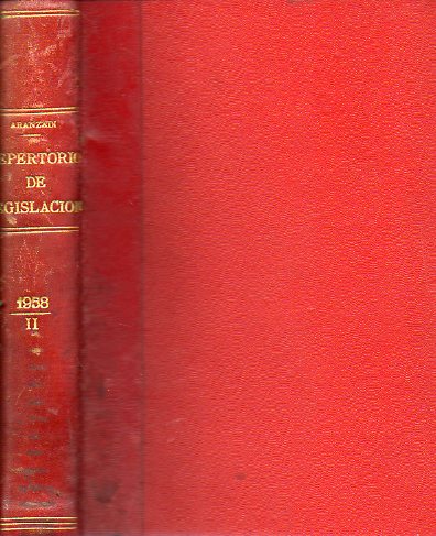 REPERTORIO DE LEGISLACIN. 1958. Vol. II.