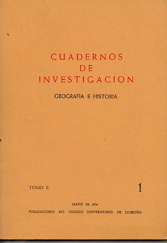CUADERNOS DE INVESTIGACIN. Geografa e Historia. Tomo II. Fascculo 1.