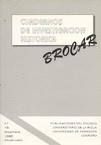 BROCAR. Cuadernos de investigacin histrica. N 16.