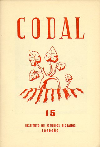 CODAL. Suplemento Literario de BERCEO. N 15. Textos de Leandro Alegra, Rafael Azcona,  Luis Barrn Urin, Jess Tom, Julin Velasco de Toledo, Jos