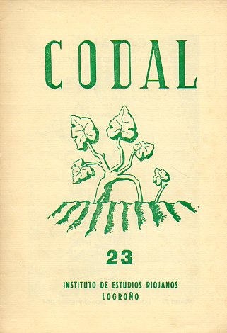 CODAL. Suplemento Literario de BERCEO. N 23. Textos de Julin Velasco de Toledo, Federico Salvador Puy, Lope Mateo, A. Valencia y M. Albiana Sanz.