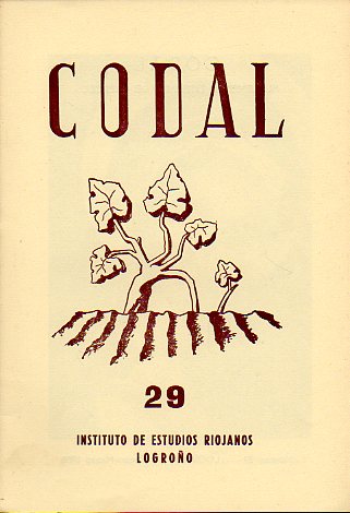 CODAL. Suplemento Literario de BERCEO. N 29. Textos de Juan Luis Mendoza, Pedro de Miranda, A. Valencia, Aniano Velasco Morales, Antonio Masip, Luis