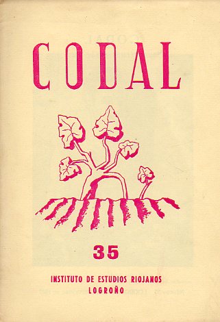 CODAL. Suplemento Literario de BERCEO. N 35. Textos de Jos Mara Fernndez Nieto, Jos Luis Domingo Muro, Leandro Alegra Gonzlez, Pedro de Miranda