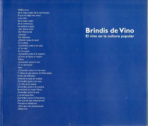 BRINDIS DE VINO. El vino en la cultura popular.