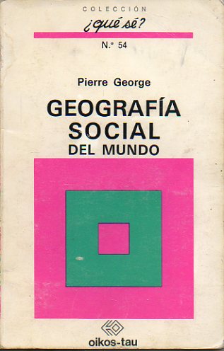 GEOGRAFA SOCIAL DEL MUNDO.