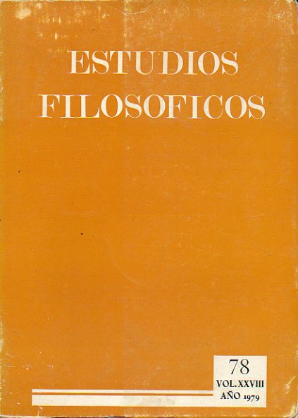 ESTUDIOS FILOSFICOS. Vol. XXVIIII. N 78.