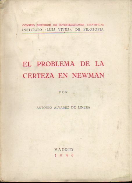 EL PROBLEMA DE LA CERTEZA EN NEWMAN.