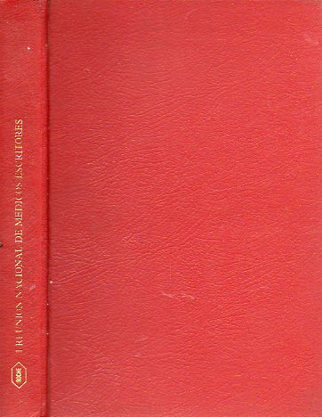 I REUNIN NACIONAL DE MDICOS ESCRITORES. Valladolid, 15 al 17 de Junio de 1973.