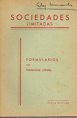 SOCIEDADES LIMITADAS. 6 ed.