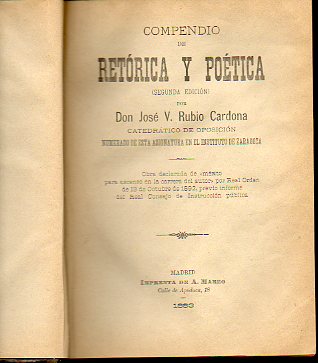 COMPENDIO DE RETRICA Y POTICA.