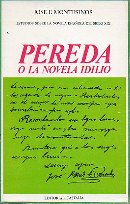 PEREDA O LA NOVELA IDILIO.