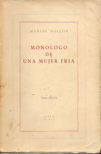 MONLOGO DE UNA MUJER FRA. 6 ed.