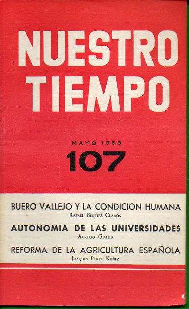 NUESTRO TIEMPO. Revista de cuestiones actuales. N 107.