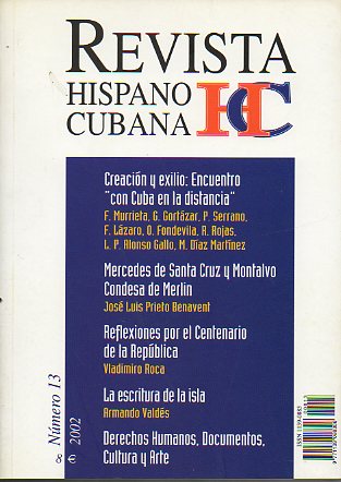 REVISTA HISPANO CUBANA. N 13.