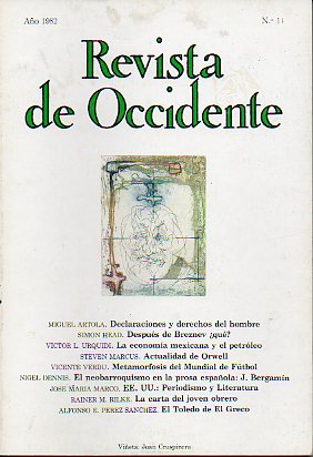 REVISTA DE OCCIDENTE. N 11.