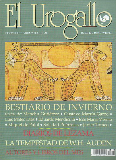 EL UROGALLO. Revista literaria y cultural. N 115. Bestiario de Invierno: Menchu Gutirrez, G. Martn Garzo, L. Mateo Dez, Eduardo Mendicutti, Miquel