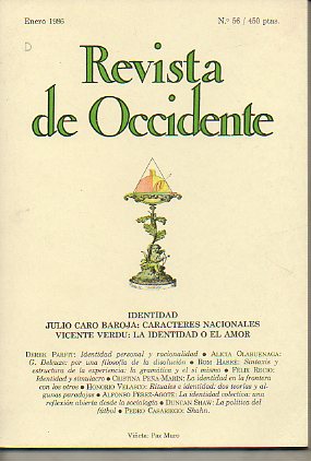 REVISTA DE OCCIDENTE. N 56.