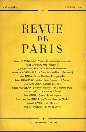 REVUE DE PARIS. 56e anne.