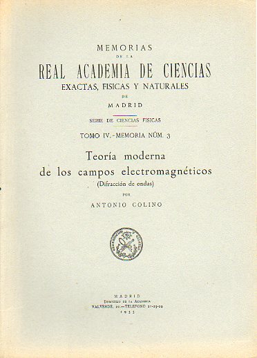 TEORA MODERNA DE LOS CAMPOS ELECTROMAGNTICOS (DIFRACCIN DE ONDAS):