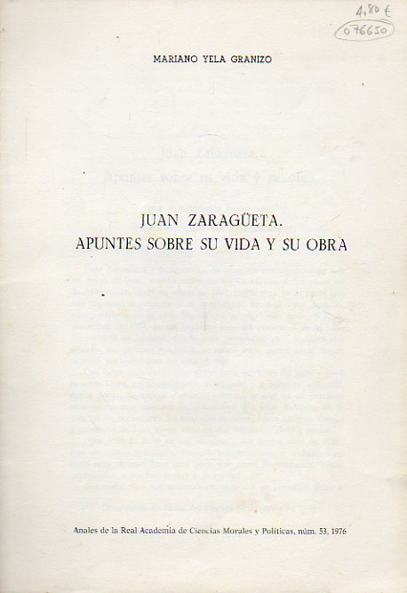 JUAN ZARAGETA. apuntes sobre su vida y su obra.