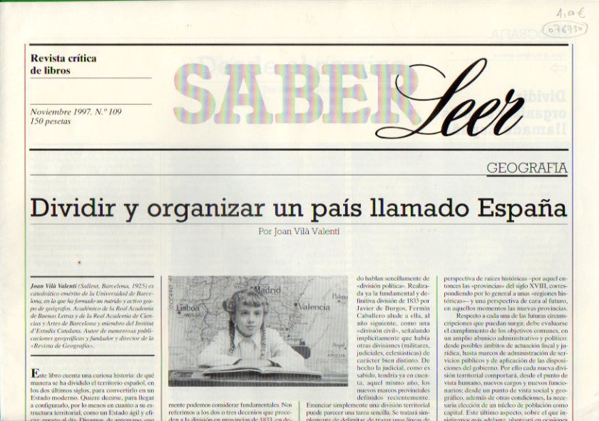 SABER LEER. Revista Crtica de Libros. N 109. Jos Luis Borau: Desde el camino; J. Carlos Mainer: Una maleta de 1936: Sobre J. A. Primo de Rivera; Mi