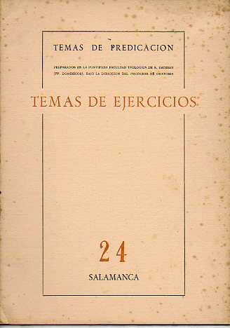 TEMAS DE EJERCICIOS. Temas de Predicacin preparados en la... N 24.