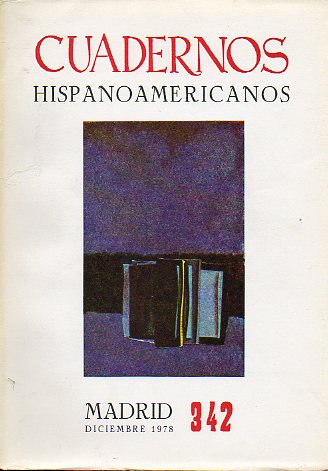 CUADERNOS HISPANOAMERICANOS. Revista mensual de cultura hispnica. N 342.