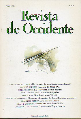 REVISTA DE OCCIDENTE. N 9.