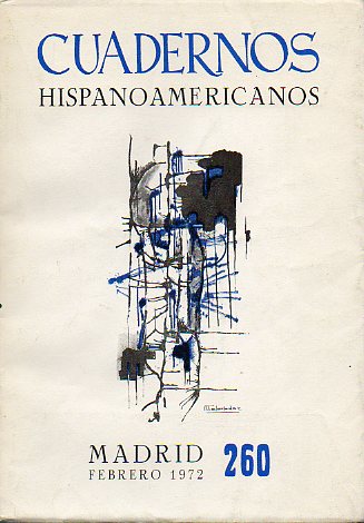 CUADERNOS HISPANOAMERICANOS. Revista mensual de cultura hispnica. N 260.