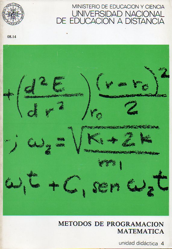 MTODOS DE PROGRAMACIN MATEMTICA. Unidad Didctica 4.