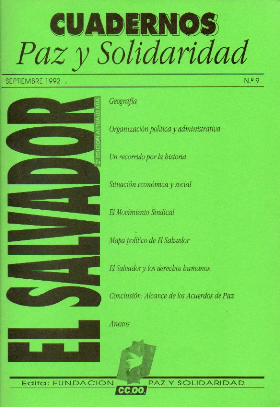 CUADERNOS PAZ Y SOLIDARIDAD. N 9.  EL SALVADOR.
