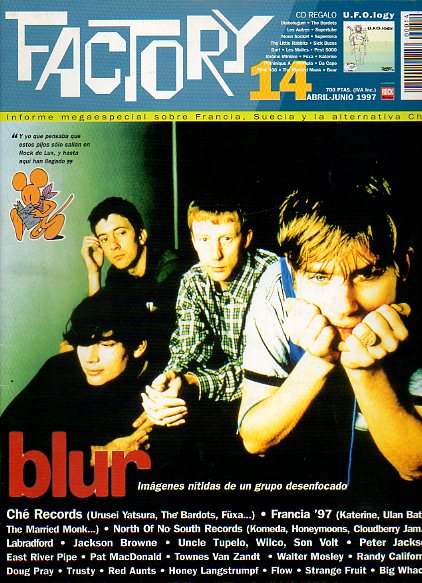 FACTORY. N 14. Blur, Jackson Bowne, Red Aunts, Labradford, Pat MacDonald. Sin CD.